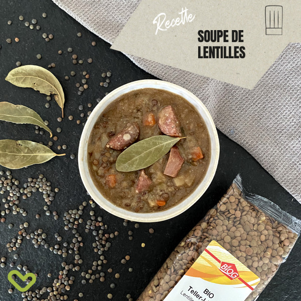 Une bonne soupe de lentilles avec BIOG