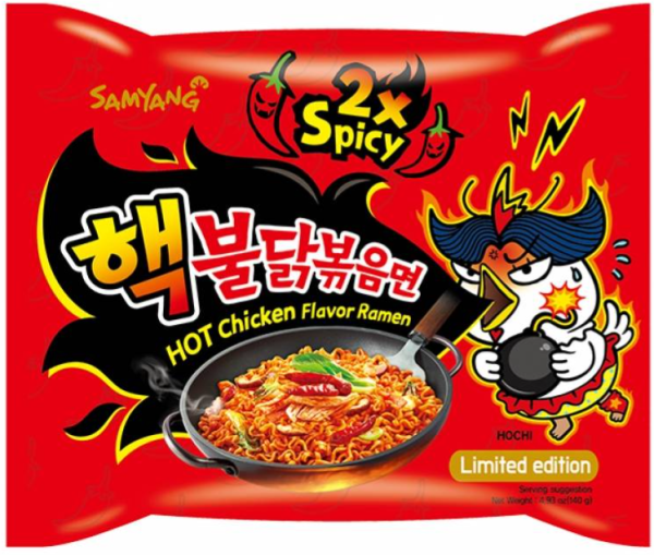 Ramen 2x Scharfes , Heißes Hühnchen