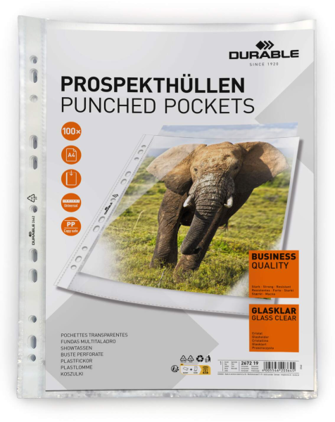 A4 Transparent Deckel 100 Stéck