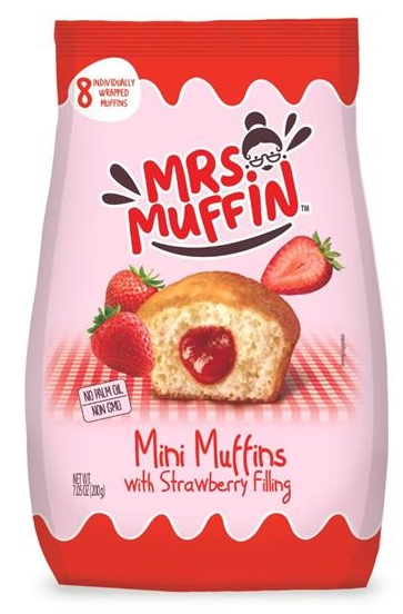 Mini-Muffins mit Erdbeermarmelade