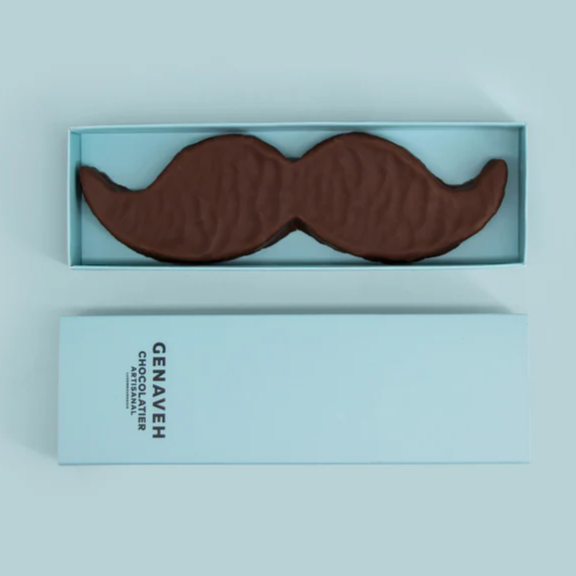 Dark Chocolate Praline Mustache