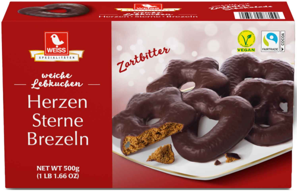 Mini Herzen/Sterne/Brezeln Zartbitter