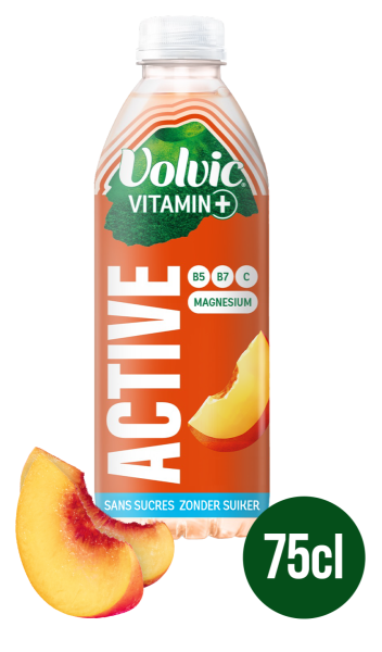 Eau Aromatisée Sav Pêche Vitamin+ Active