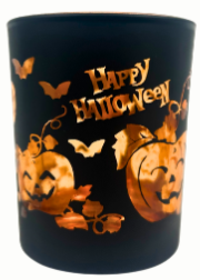 Black Halloween Candle Holder