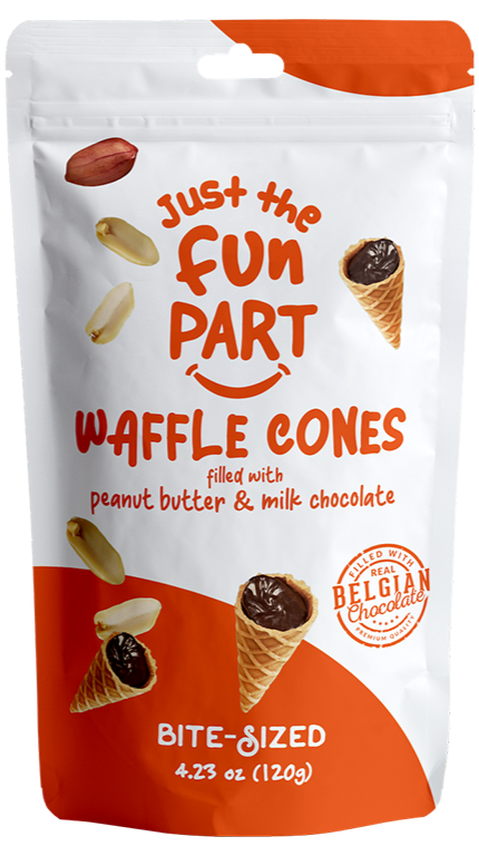 Waffle Cones Schokolade Erdnussbutter