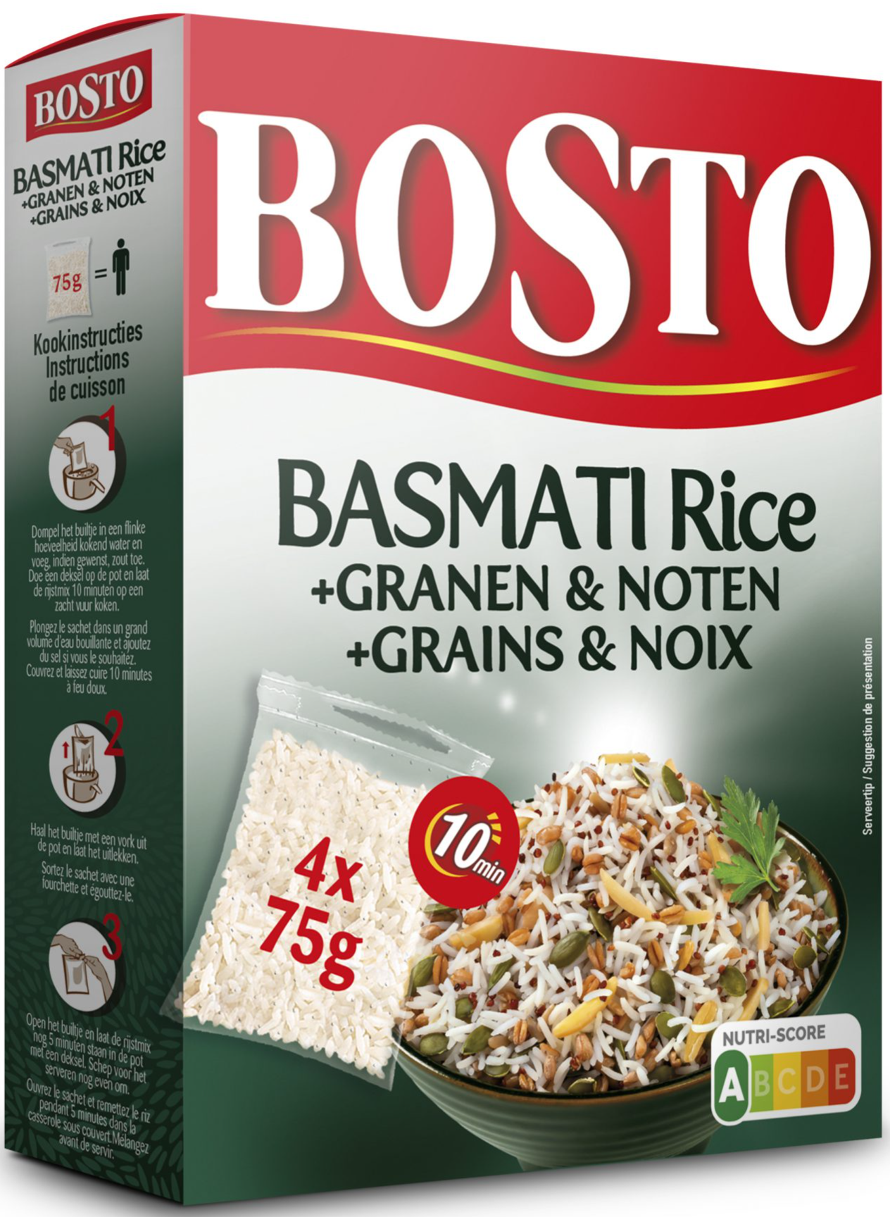 Bosto Basmati Reis, Körner und Nüsse