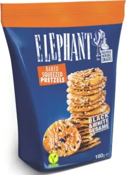 Elephant Bretzel mat Sesam