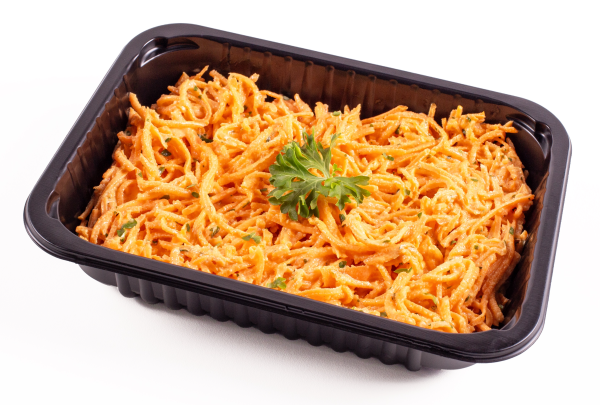 Grated carrot salad with parsley