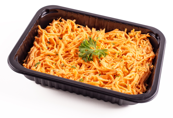 Grated carrot salad with parsley